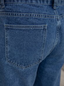 Hombres Jeans con bolsillo oblicuo - Azul lavado medio - Ver 8