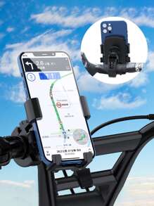 Soporte para teléfono simple motocicleta - Negro - Ver 3