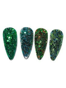 6盒金屬亮絲美甲飾品 - 彩色 - 查看 3