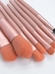 8 piezas Juego de brochas cosméticas multifuncionales mini con bolsa para brochas, juego de brochas, kit de brochas de maquillaje, set de brochas de maquillaje, kit de maquillaje completo, set de brochas de maquillaje, kit de maquillaje completo, kit de brochas, set de brochas de maquillaje, set de regalo de maquillaje - Rosa - Ver 5