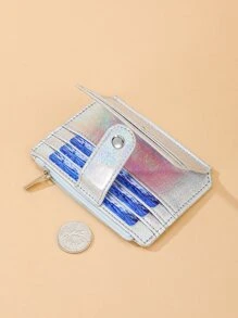 彩虹色細節拉鍊錢包 - 彩色 - 查看 5