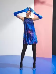 LaraMeg 紮染直筒洋裝 - 彩色 - 查看 1