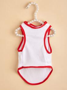 Cartoon Dog Print Pet Tank - Nhiều màu - Xem 3