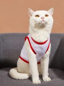 Cartoon Dog Print Pet Tank - Nhiều màu - Xem 5