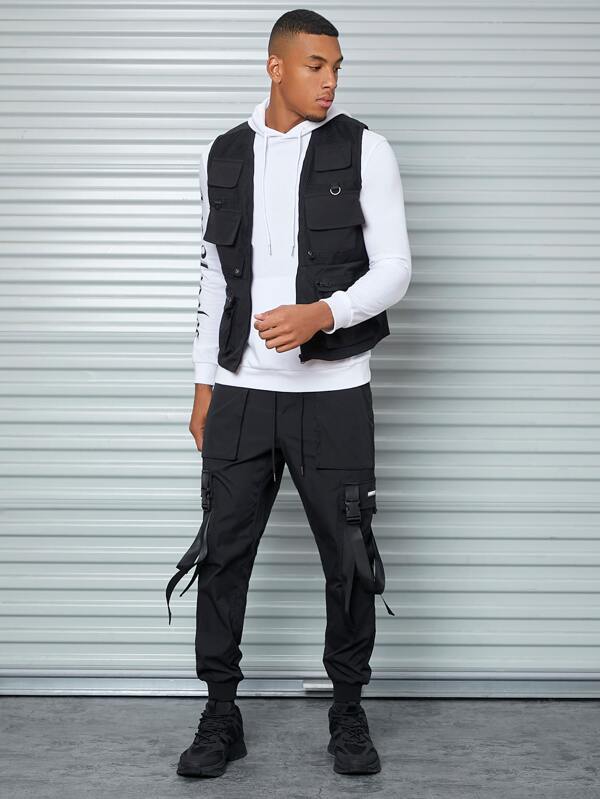 Manfinity EMRG Men Flap Pocket Buckle Cargo Pants SHEIN USA