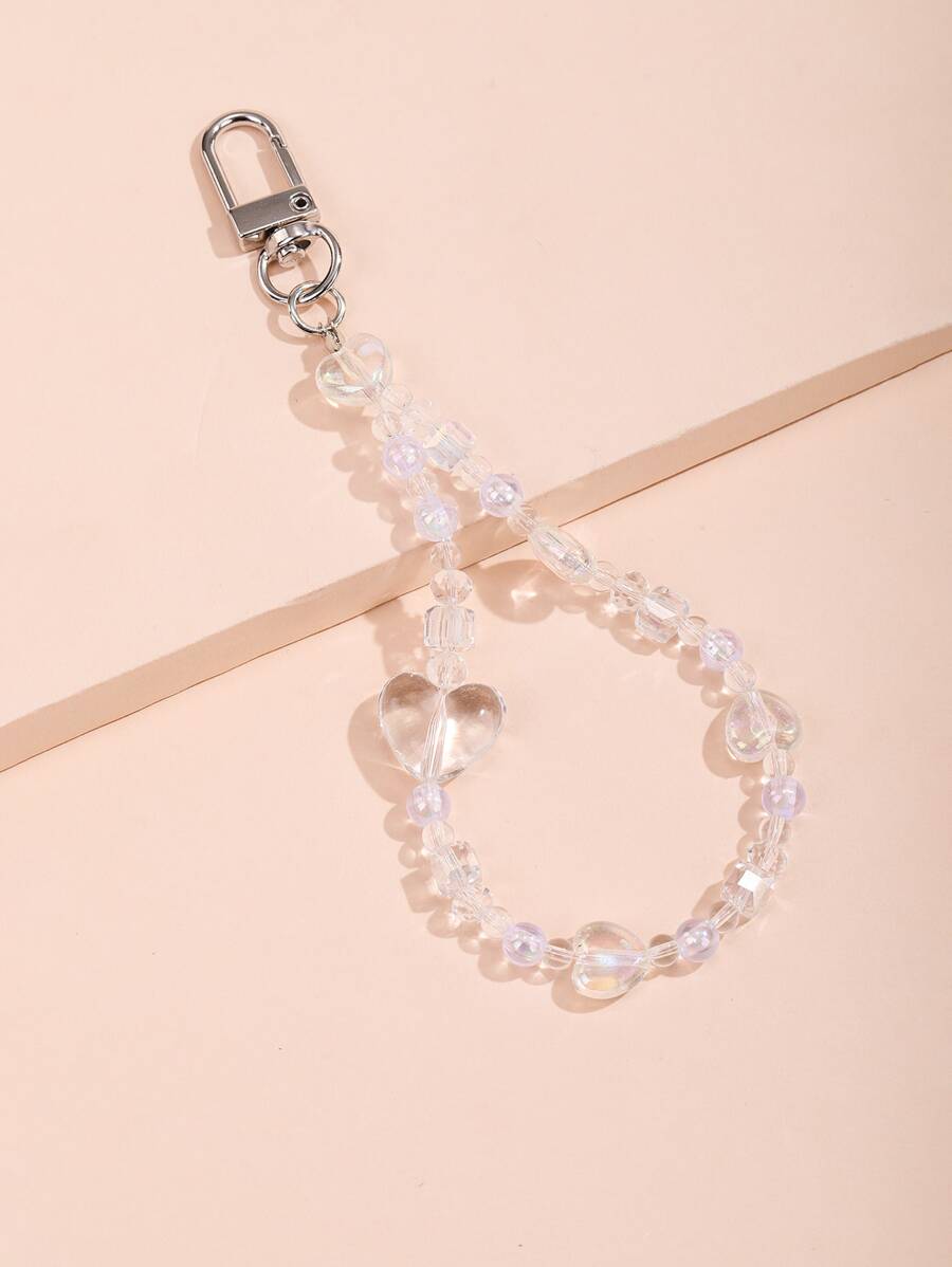 Túi hạt trong suốt Móc chìa khóa hạt Acrylic trong suốt Phụ kiện túi Quà tặng Ngày lễ tình nhân Phong cách cho bé gái tuổi teen Phụ nữ Sinh viên đại học Giáo viên Nhân viên văn phòng Tân binh & Nhân viên văn phòng Phụ kiện quà tặng Trang trí Phụ kiện xe hơi Móc chìa khóa cho phụ nữ Dây đeo chìa khóa - Trong sáng - Xem 1