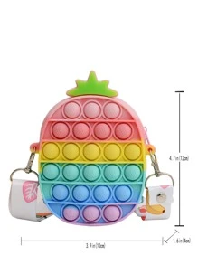 Túi đeo chéo bong bóng mini đẩy - Nhiều màu - Xem 2