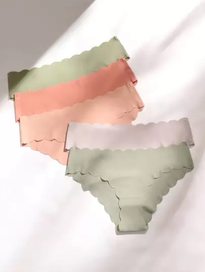 5件無痕貝殼邊內褲套裝