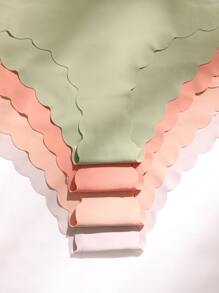 5件無痕貝殼邊內褲套裝 - 彩色 - 查看 5