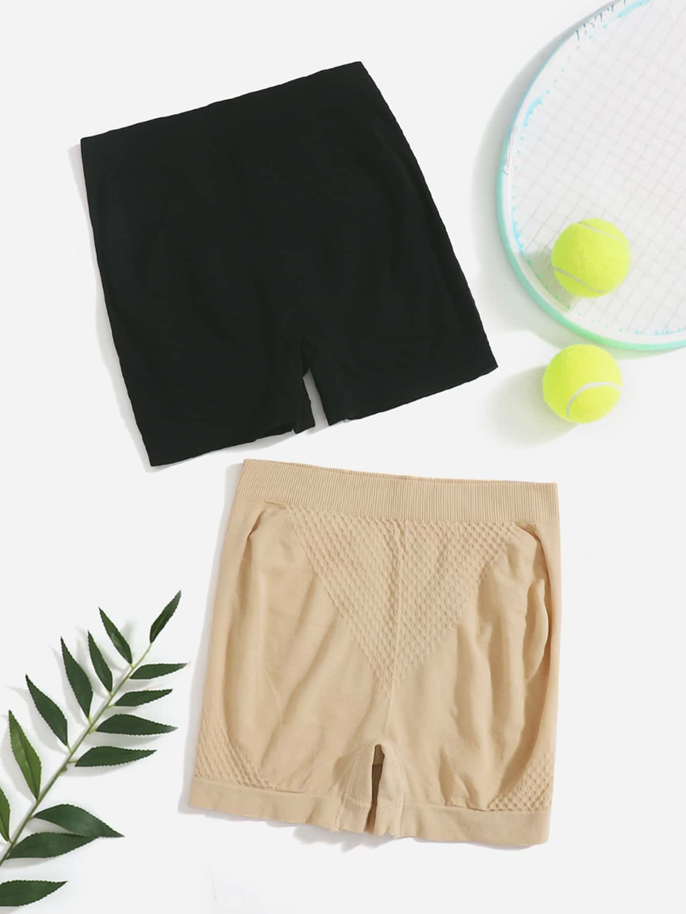 Yoga Basic Quần Shorts Thể thao Nữ màu trơn - Nhiều màu - Xem 1