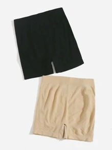 Yoga Basic 2入組透氣柔軟運動短褲 - 彩色 - 查看 2