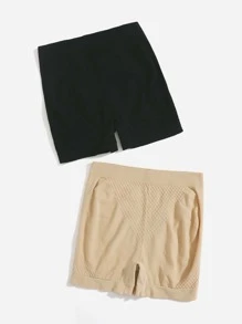 Yoga Basic 2入組透氣柔軟運動短褲 - 彩色 - 查看 3