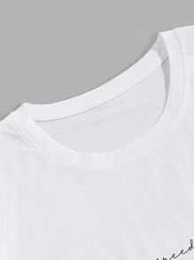 Manfinity Homme Tops Nam Lá thư Giải trí - trắng - Xem 3