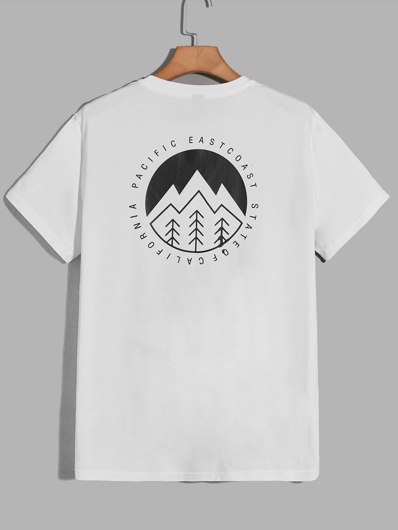 Manfinity RebelGame Men Cotton Letter Graphic Tee - White - View 1