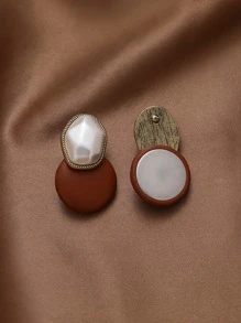 Đồ trang trí Ngọc Trai giả Bông tai stud - Nhiều màu - Xem 2