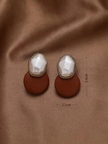 Đồ trang trí Ngọc Trai giả Bông tai stud - Nhiều màu - Xem 3