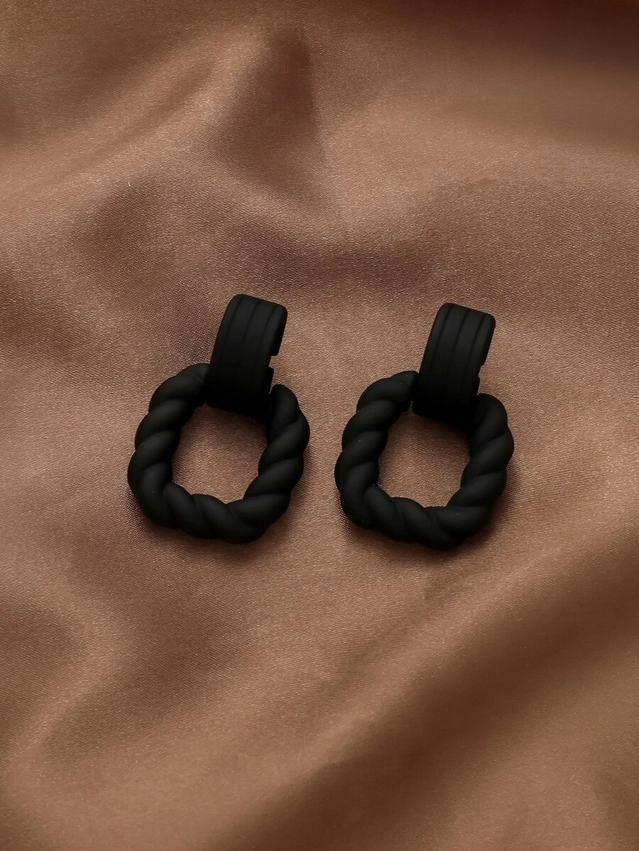 Andkiss Hoa tai thiết kế hình học - màu đen - Xem 1