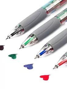 licao 4pcs/1pc Smooth Writing Gel Pen Set - 4 Assorted Colors, No Ink Clogs, Perfect For Daily Use, Ideal For Office - High-Quality Ballpoint Pens Back To School - Multicolor - View 1