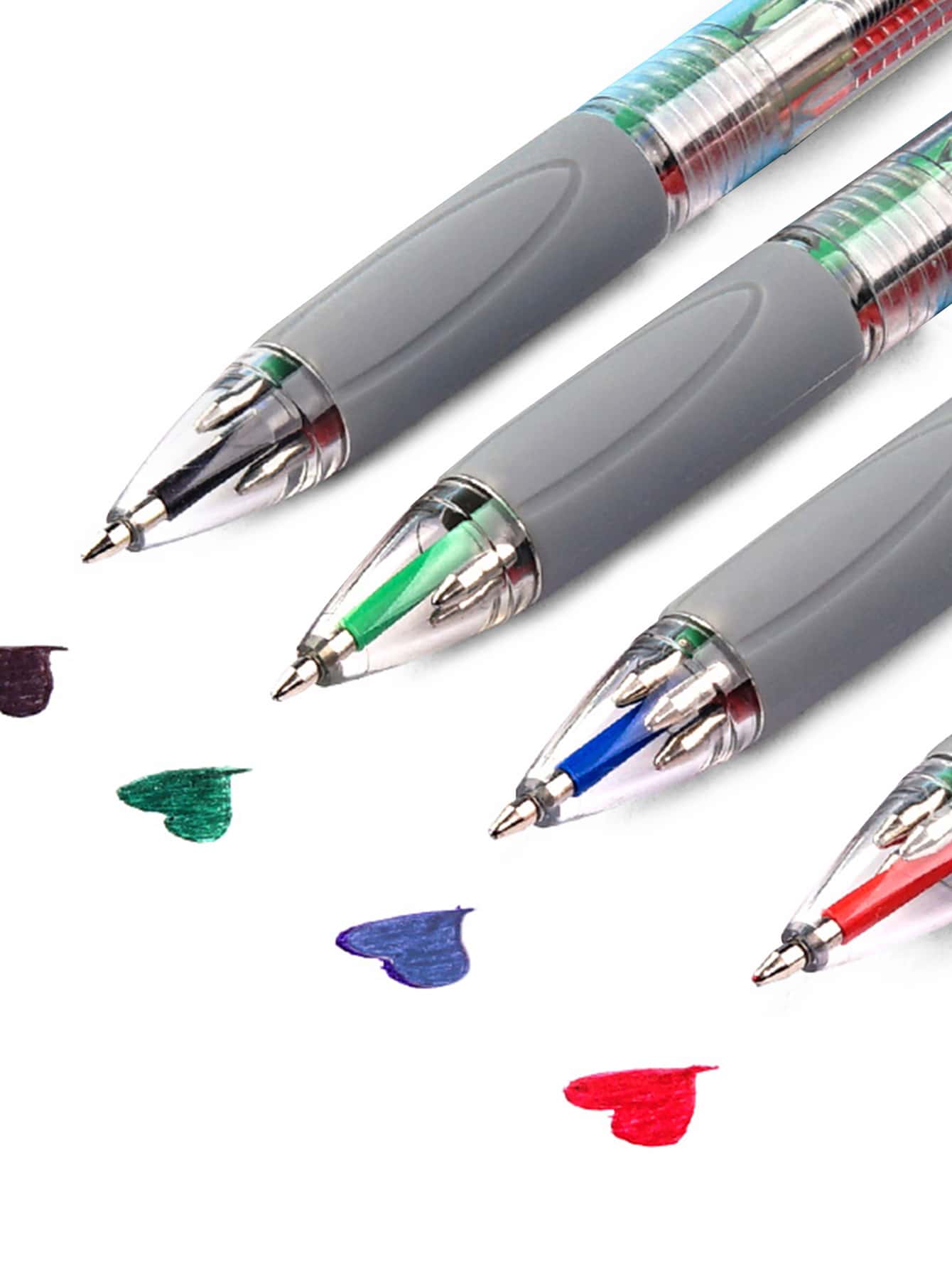 licao 4pcs/1pc Smooth Writing Gel Pen Set - 4 Assorted Colors, No Ink Clogs, Perfect For Daily Use, Ideal For Office - High-Quality Ballpoint Pens Back To School - Multicolor - View 1