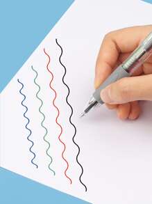 licao 4pcs/1pc Smooth Writing Gel Pen Set - 4 Assorted Colors, No Ink Clogs, Perfect For Daily Use, Ideal For Office - High-Quality Ballpoint Pens Back To School - Multicolor - View 3