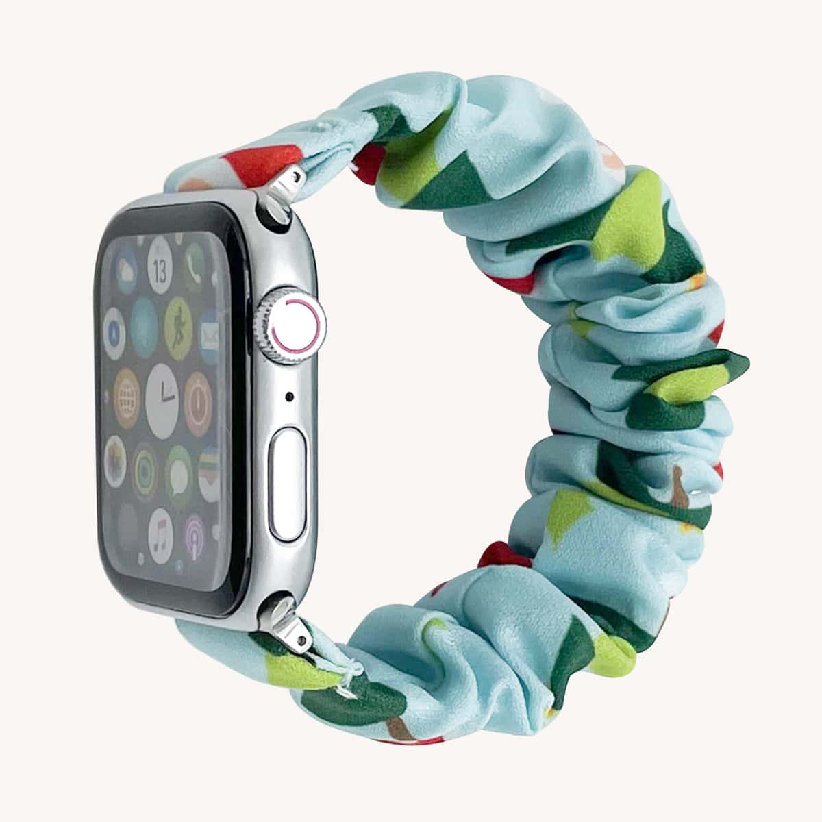 Ремешок для часов iWatch рождественский с мультипликационным узором