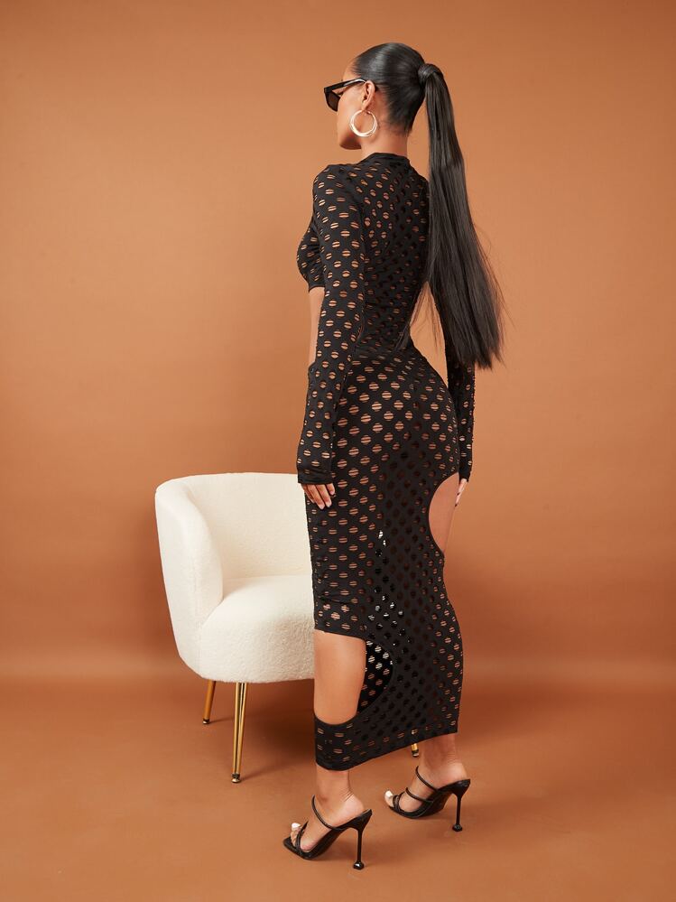 Hollow Out Cut Out Bodycon Dress | SHEIN USA