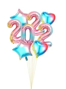 9pcs 2022 Decorative Balloon