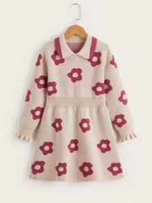 Áo len nữ Hoa Dễ thương - Màu be - Xem 1