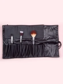 1 Giá đỡ cọ trang điểm, Hộp đựng cọ trang điểm, Túi đựng cọ trang điểm du lịch Túi đựng mỹ phẩm Túi đựng dành cho nữ Bút chì kẻ lông mày Bàn chải trang điểm-Không bao gồm cọ trang điểm, Di động khi đi du lịch - màu đen - Xem 2