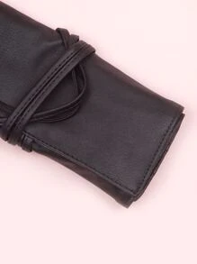 1 Giá đỡ cọ trang điểm, Hộp đựng cọ trang điểm, Túi đựng cọ trang điểm du lịch Túi đựng mỹ phẩm Túi đựng dành cho nữ Bút chì kẻ lông mày Bàn chải trang điểm-Không bao gồm cọ trang điểm, Di động khi đi du lịch - màu đen - Xem 3