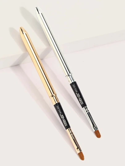 リップブラシ メタリック 2個の画像