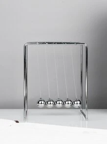 1pc Balance Swing Ball Decorative Object - Silver - View 2