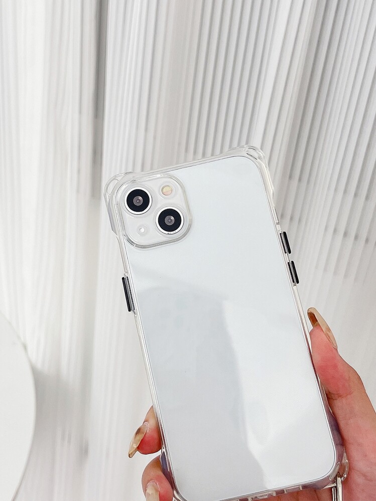 透明防震保险杠外壳 + 灰色鞋带 适用于 16 Pro Max/16 Plus/16 Pro/16/15/14/13/12/11/16E/ 17/17 Pro/17 Air/17 Pro Max - 灰色 - 查看 6