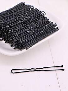 U形髮夾2.4英寸髮夾適用於饅頭芭蕾髮髻別針適合女士頭髮編織工具髮夾