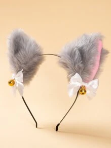 1pc Sexy & Elegant Cat Ear Headband, Halloween Costume - Multicolor - View 1