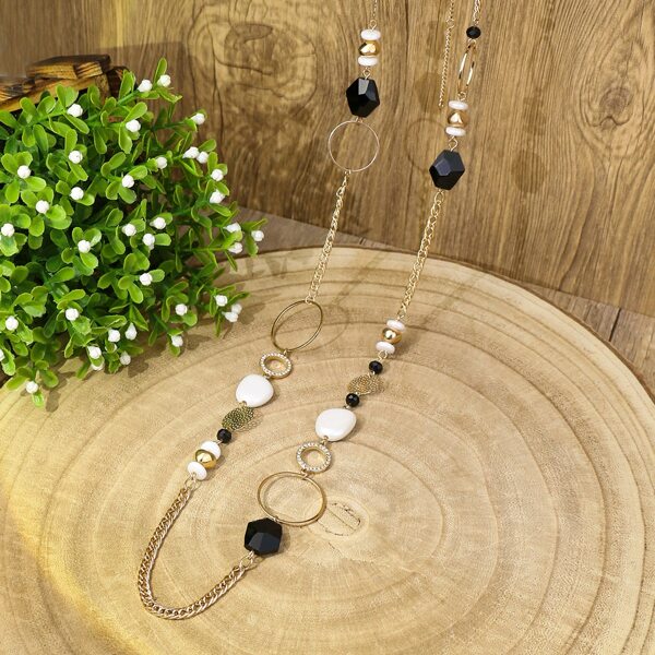 

Faux Pearl Decor Necklace, Multicolor