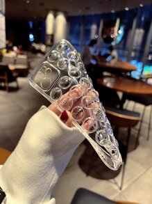 Funda para móvil cara de dibujos animados burbuja - transparente - Ver 2