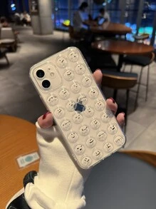 Funda para móvil cara de dibujos animados burbuja - transparente - Ver 3