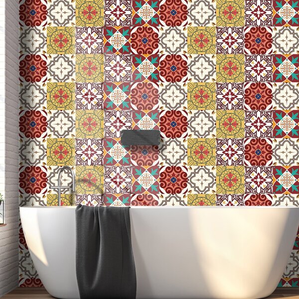 

1pc Vintage Pattern Water Proof Wall Paper, Multicolor