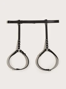 Cinturón con diseño de aro arnés - Negro - Ver 3