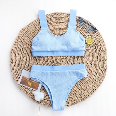 Plain Bikini Swimsuit