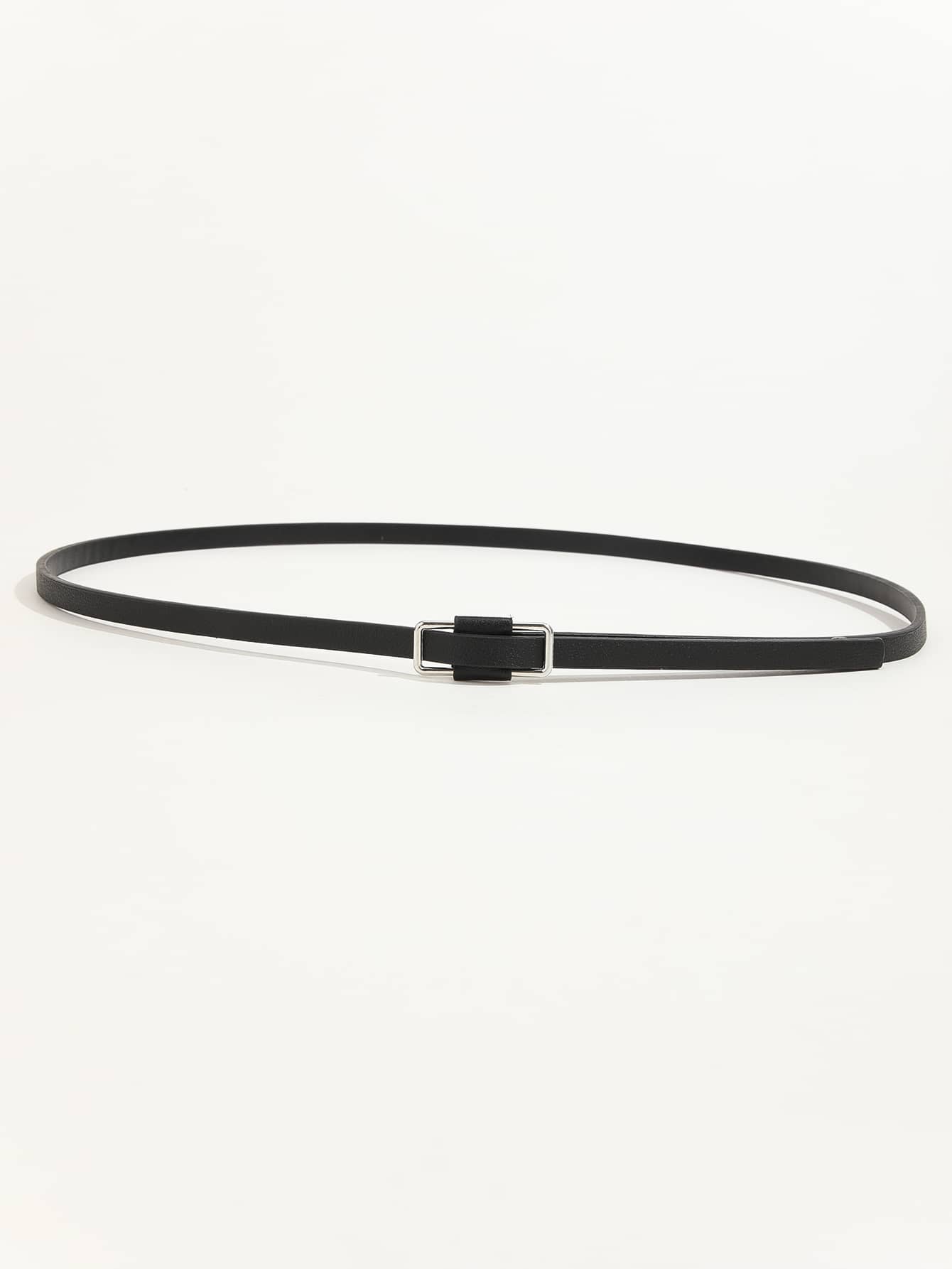 Cinturón con diseño geométrico - Negro - Ver 1