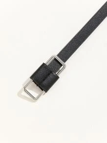 Cinturón con diseño geométrico - Negro - Ver 3