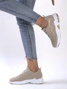 STEPREACH 秋冬女士春季休闲运动鞋，时尚，透气，轻便，防滑， - 駝色 - 查看 3