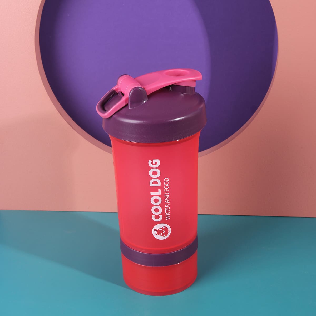 Дорожная бутылка для воды для домашних животных с текстовым принтом