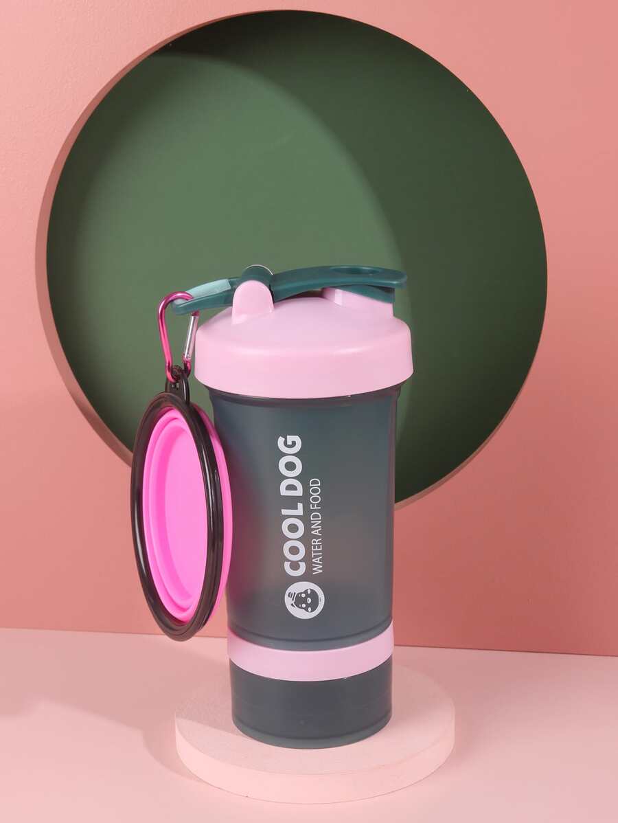 nicovaer 2入組寵物旅行碗和瓶套裝