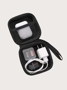 Túi lưu trữ cáp dữ liệu di động - màu đen - Xem 1