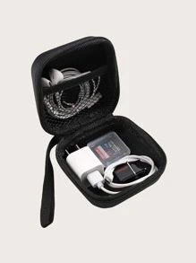 Túi lưu trữ cáp dữ liệu di động - màu đen - Xem 3