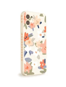 Hộp đựng điện thoại màu nước hoa - trắng - Xem 3