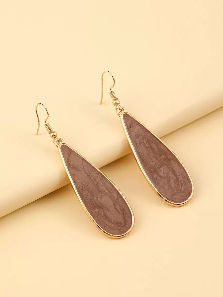 YWGEZHI 水滴墜飾耳環 - 彩色 - 查看 1